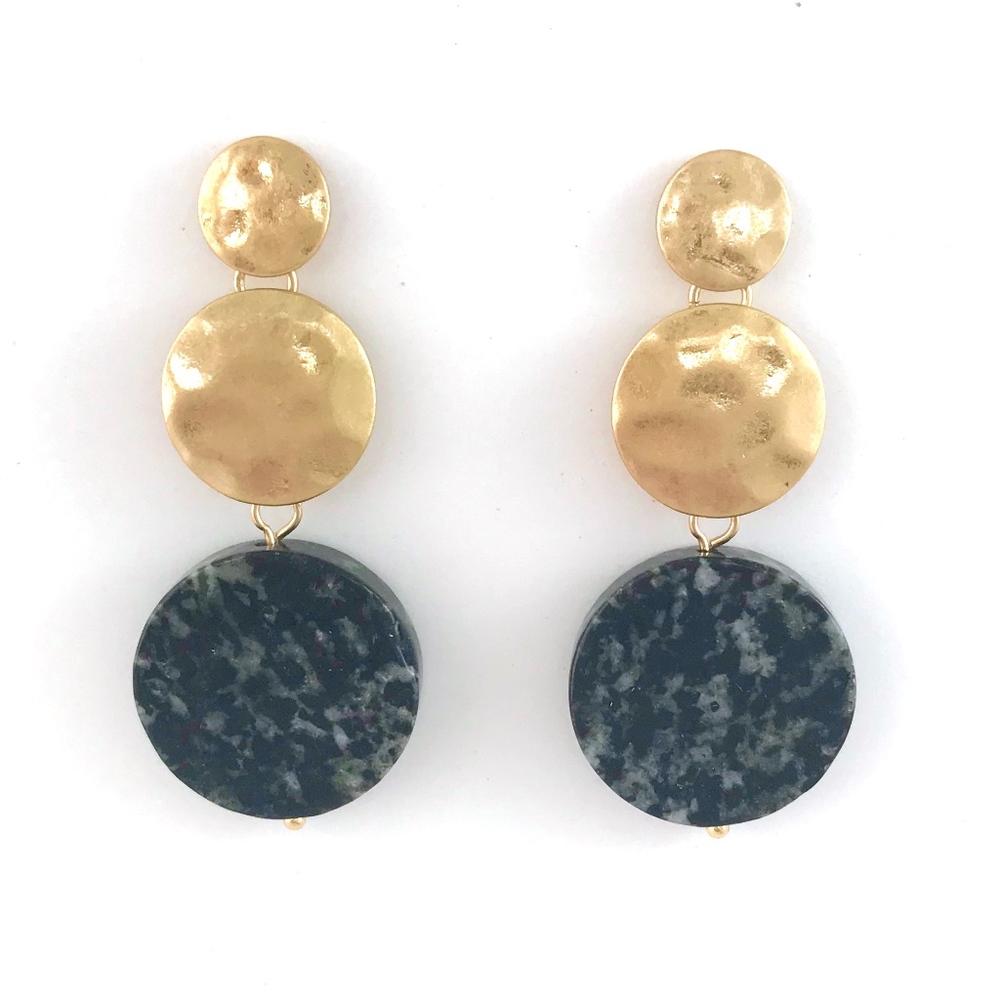 Three Tier Deco Drop EarringsArt Deco inspired ear